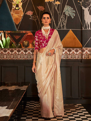 Konditori Pure H.O. Viscose Handloom Saree – Designer Silk Saree with Elegant Zari Weaving, Explore the elegance of the Konditori Pure H.O. Viscose Handloom Saree. A handwoven masterpiece with a subtle zari weave, paired with a heavy viscose blouse for a designer look. Perfect for festive & formal wear.