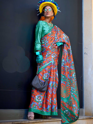 Modern & Artistic Digital Prints
Inspired by abstract patterns, tie-dye effects, geometric motifs, floral themes, and ethnic designs
Fusion of bold, contemporary, and traditional Indian elements