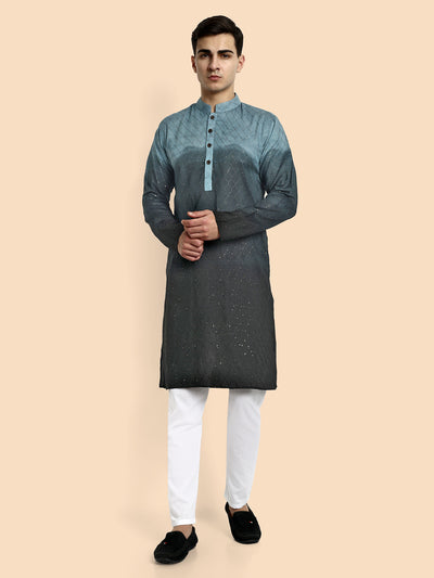 Fusion Dark Grey Men's Kurta